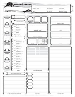 Character Sheet thumbnail