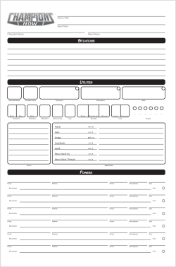 Character Sheet thumbnail